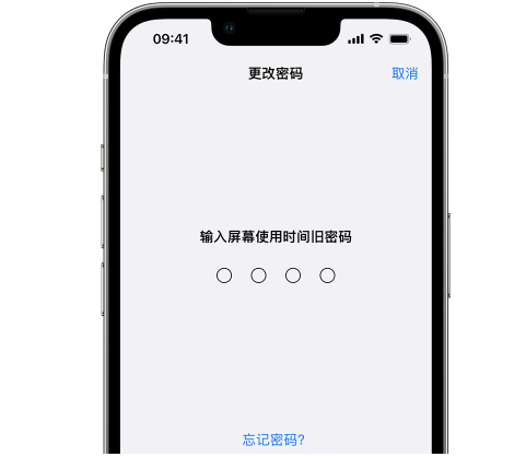 易门iPhone屏幕维修分享iPhone屏幕使用时间密码忘记了怎么办 