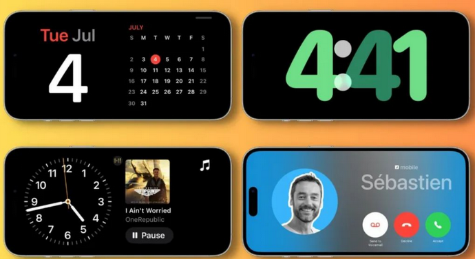 易门苹果手机维修分享iOS17横屏充电待机显示有什么好处 