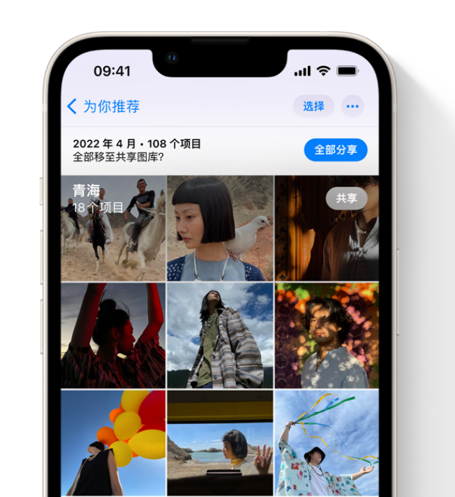 易门苹果维修网点分享在 iPhone 上使用共享图库 