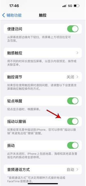 易门苹果手机维修分享iPhone手机如何设置摇一摇删除文字 